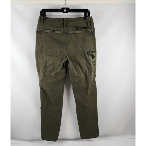 Free Knight Pants Mens 30 Cargo Tactical US Army Military Zipper Olive Green - Picture 9 of 13